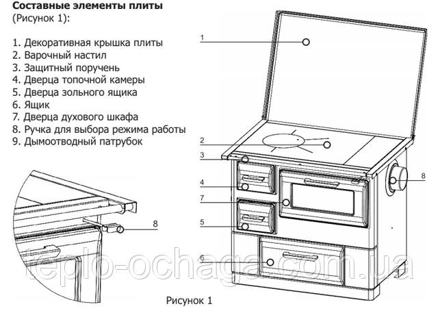 печь отопительно-варочная мбс