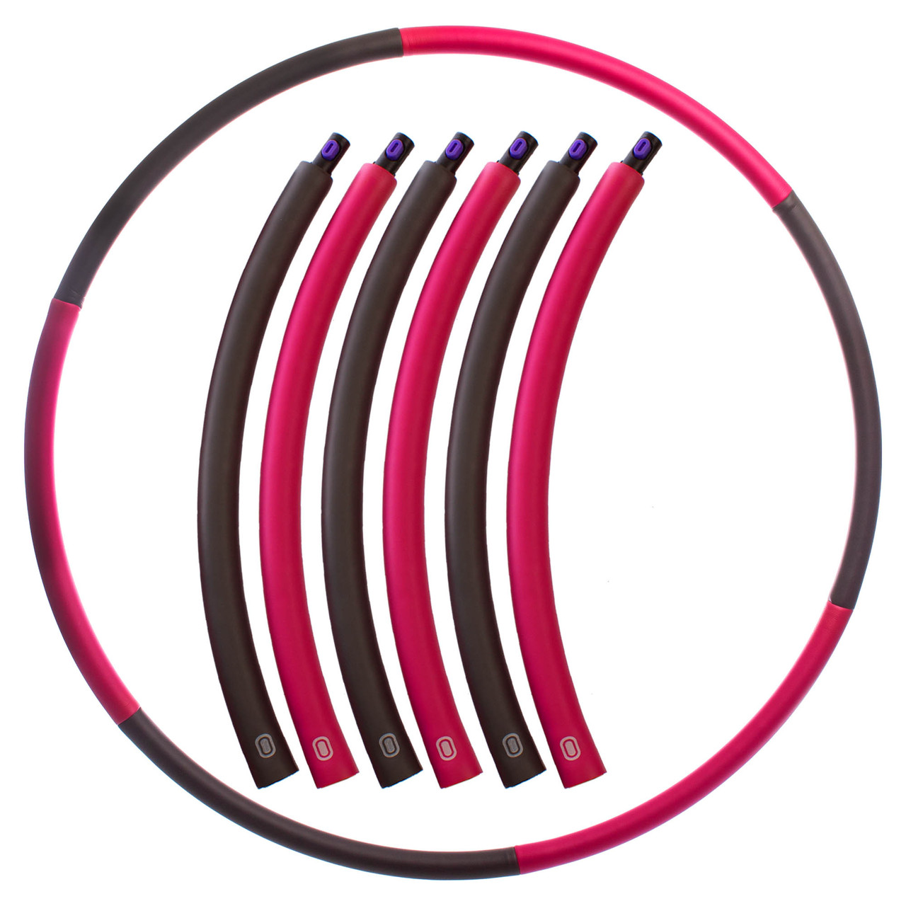 Обруч масажний хулу хоп Hula Hoop SP-Planeta Sport FI-1555 діаметр 90 см Pink-Grey