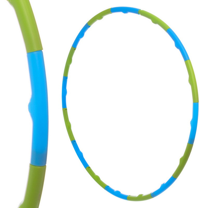 Обруч массажный хула хуп Hula Hoop SP-Planeta Sport FI-1560 диаметр 80 см Green-Blue - фото 3 - id-p1260472369