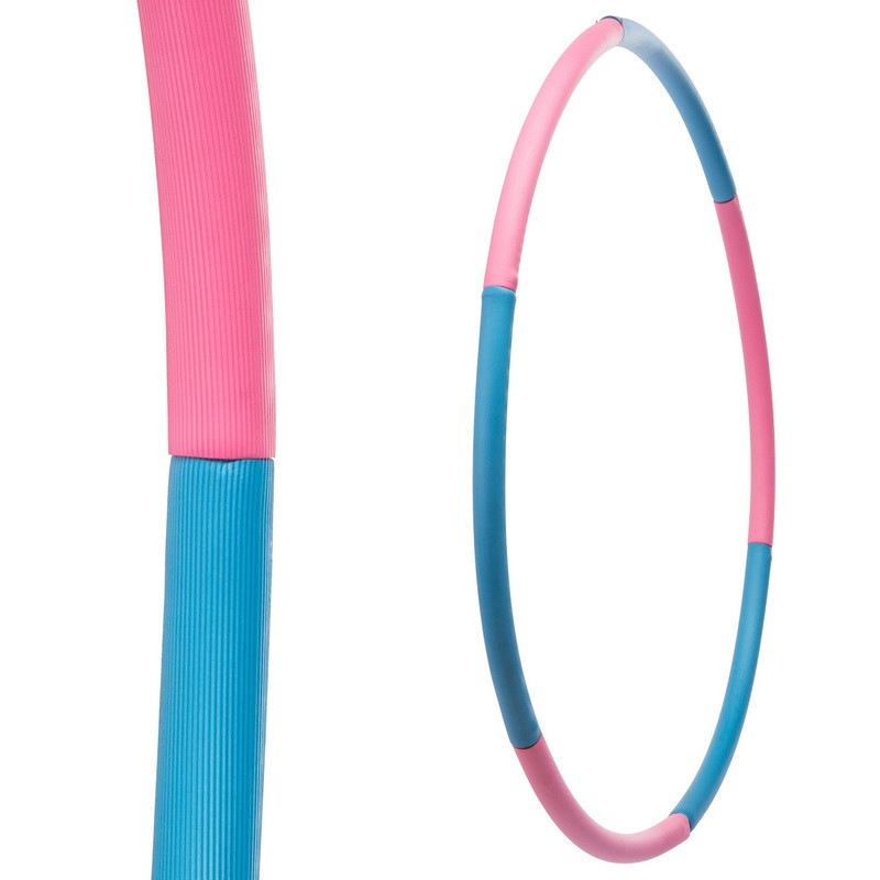 Обруч массажный хула хуп Hula Hoop SP-Planeta Sport 6015 диаметр 48 см Pink-Blue - фото 2 - id-p1260472923