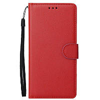 Чехол книжка для Samsung Galaxy A30s Красный магнит ремешок