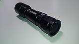 Ліхтар ручний WD216-T6/RB216-T6, акумулятор 18650, microUSB, zoom, фото 5