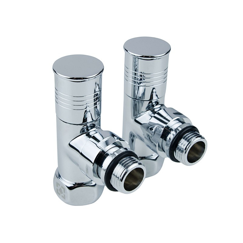 Комплект кутових радіаторних кранів Raftec Chrome 1/2"x3/4" RV-2034