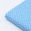 Бязь із білим горошком 4 мм на блакитному тлі (№164), фото 6