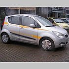 Молдинги на двері для Opel Agila B 2007-2014