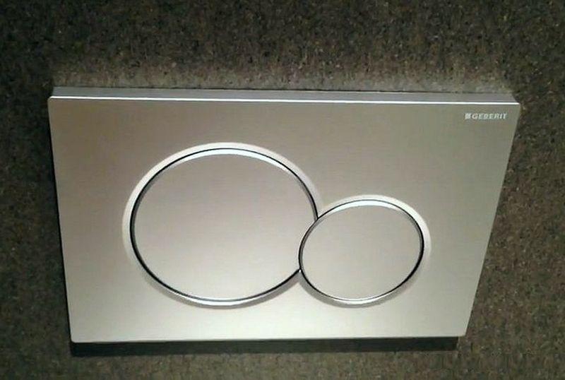 Змивна клавіша Geberit Sigma01 пластик, хром мат.