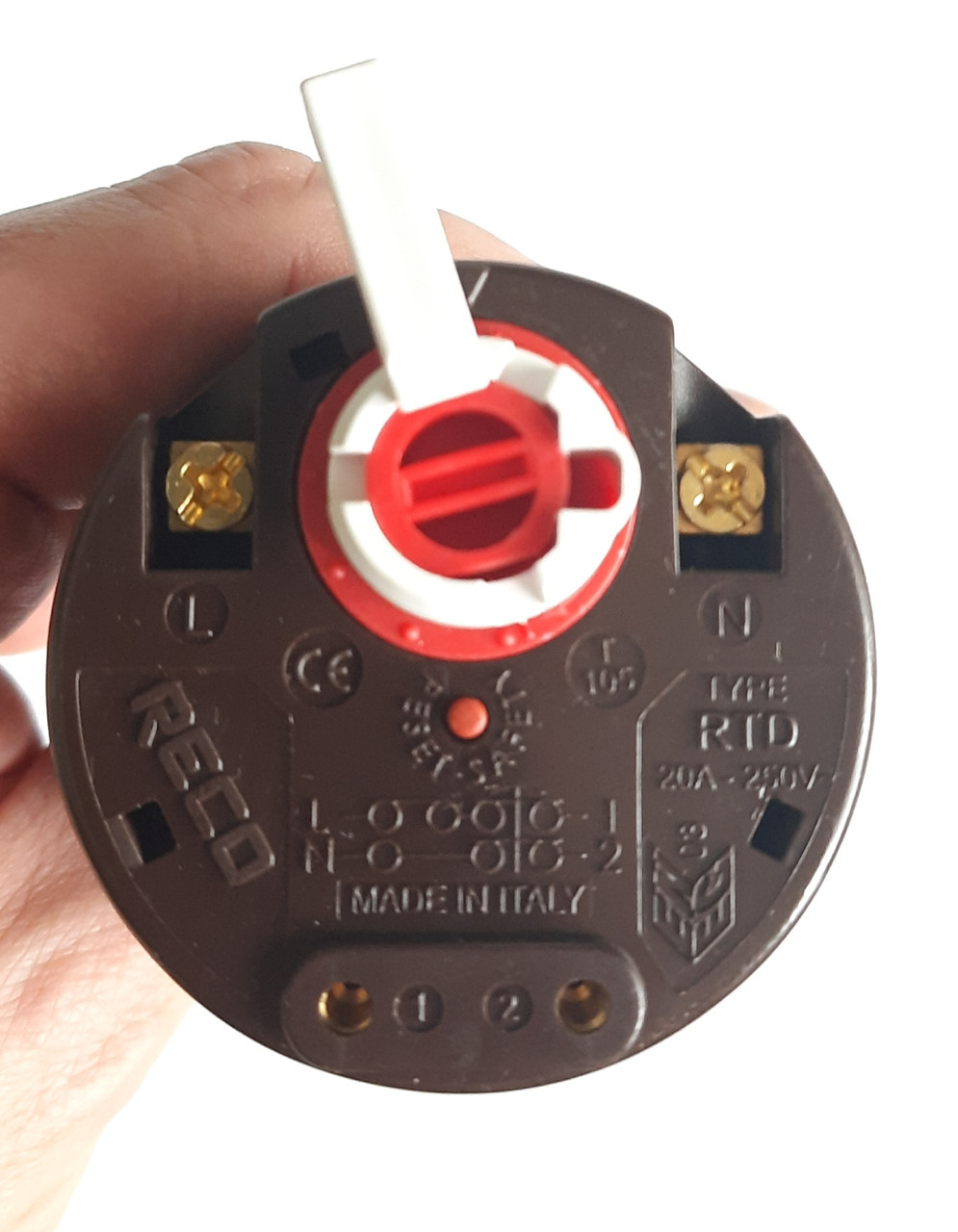 Терморегулятор бойлера водонагрівача круглий Reco Італія 270 мм 30-83 °C з аварійною кнопкою та прапорцем