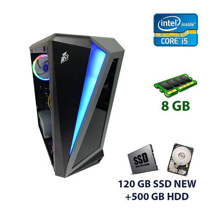 First Player Color ATX NEW / Intel Core i5-3570 (4 ядра по 3.40 - 3.80 GHz) / 8 GB DDR3 / 120 GB SSD NEW+500, фото 1