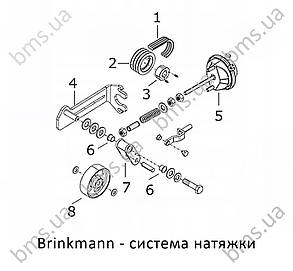 Підшипник 6004 2RSR для ролика натяжки силового ремення BMS, Brinkmann, фото 2