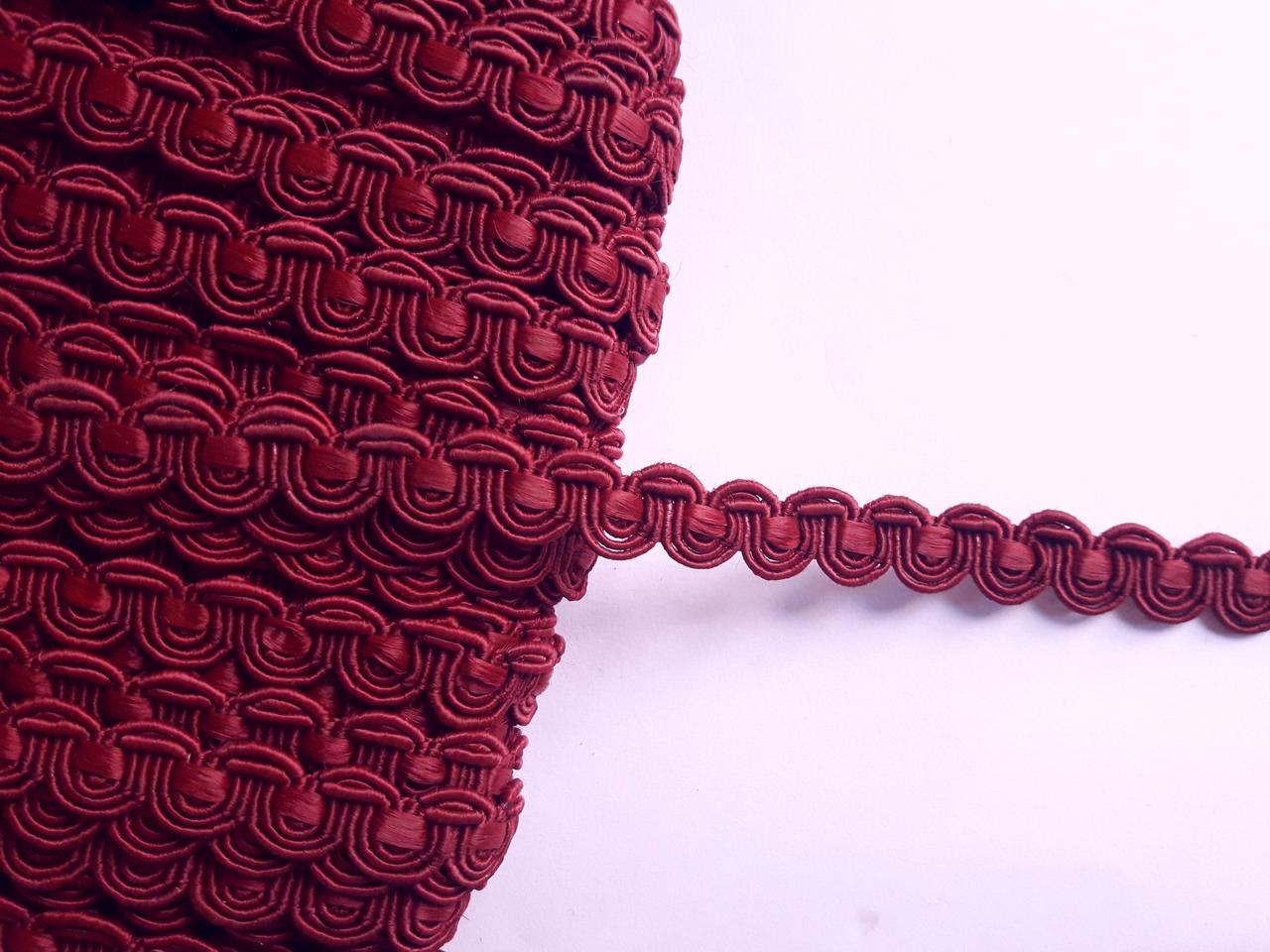 Тасьма декоративна Тасьма тасьма декоративна 1см. "Хвилька" Туреччина. Бордова