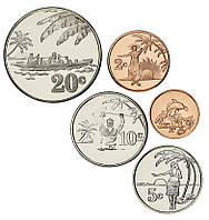 Токелау набор из 5 монет 2012 UNC 1, 2, 5, 10, 20 центов