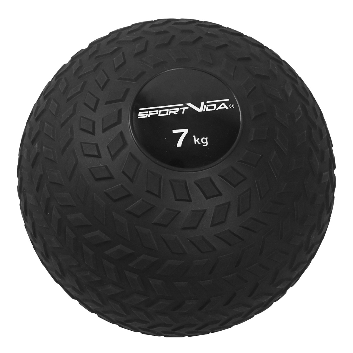 Слембол (медичний м'яч) для кросфіту SportVida Slam Ball 7 кг SV-HK0349 Black, фото 1