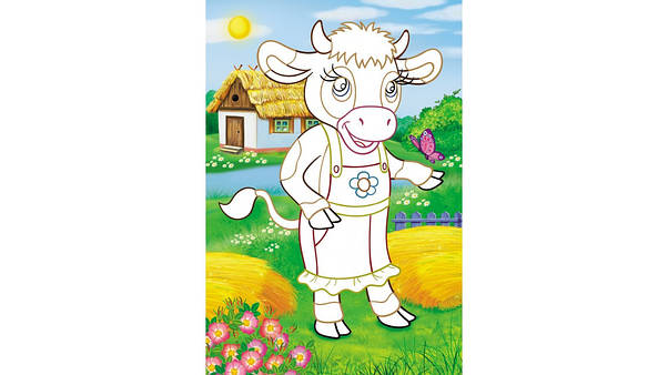 Книжка для дітей "Аплікації для малят. Корова" | Пегас, фото 3