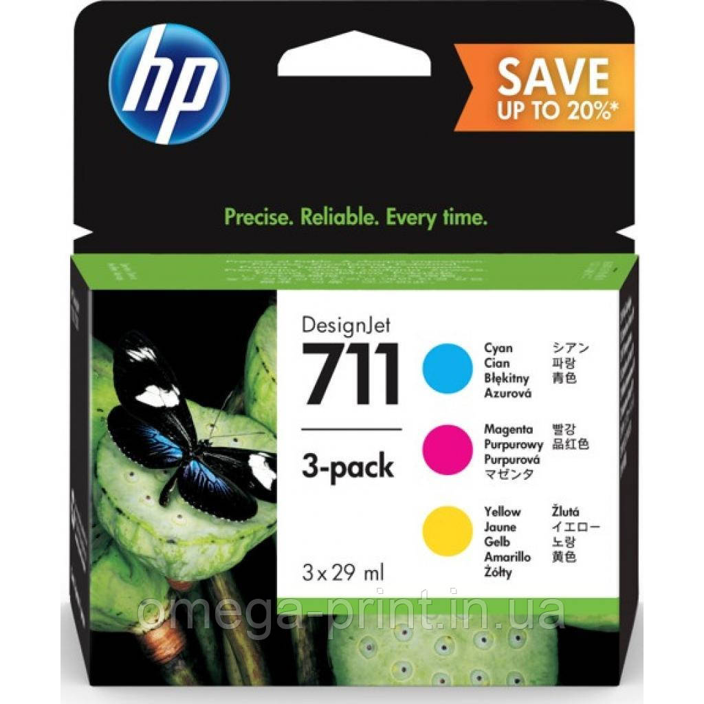 Картридж HP DJ No.711 DesignJet 120/520 (3*28ml) CYM (P2V32A)