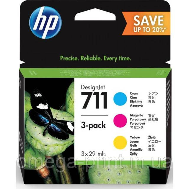 Картридж HP DJ No.711 DesignJet 120/520 (3*28ml) CYM (P2V32A) в сервісному центрі Омега-Принт фото Картридж HP DJ No.711 DesignJet 120/520 (3*28ml) CYM (P2V32A) в сервісному центрі Омега-Принт картинка