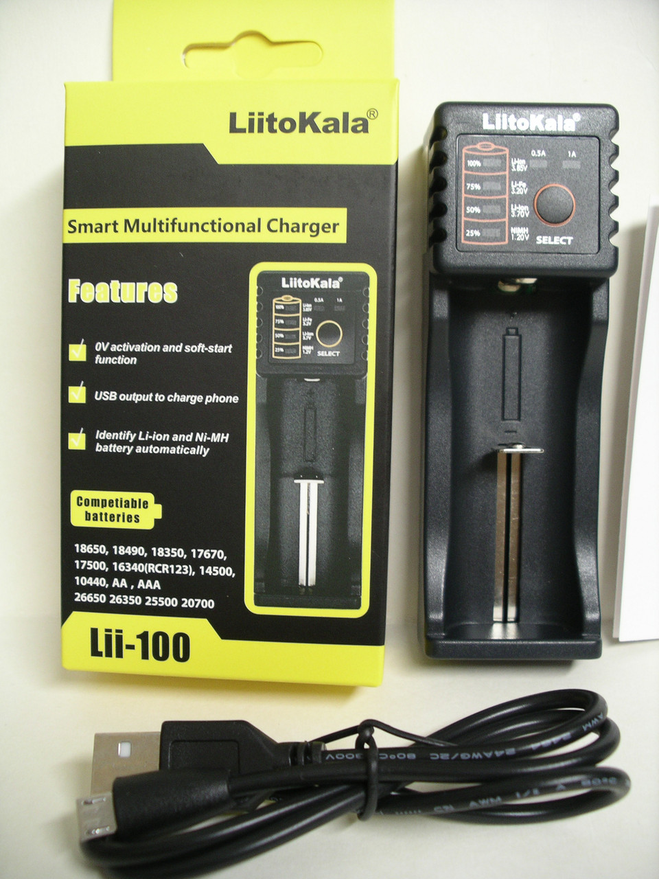 Зарядное устройство LiitoKala Lii-100 + Powerbank - фото 2 - id-p375499040