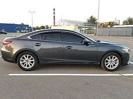 Дефлектори вікон (вітровики) з хром накладкою Mazda 6 2012R-> SEDAN 4шт ХРОМ (HIC)