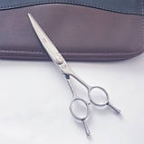 Перукарські ножиці kasho вигнуте полотно 6,0", фото 8