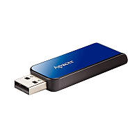 Флешка Apacer AH334 16 GB USB 2.0 пластик слайдер синяя