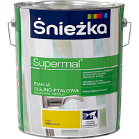 Эмаль масляно-фталевая Sniezka SUPERMAL ЖЕЛТЫЙ F565 10 л