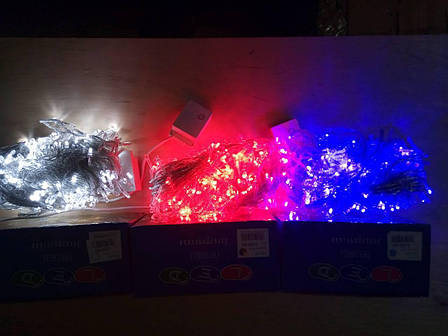 Новогодняя светодиодная гирлянда 300LED 18м белый, фото 1