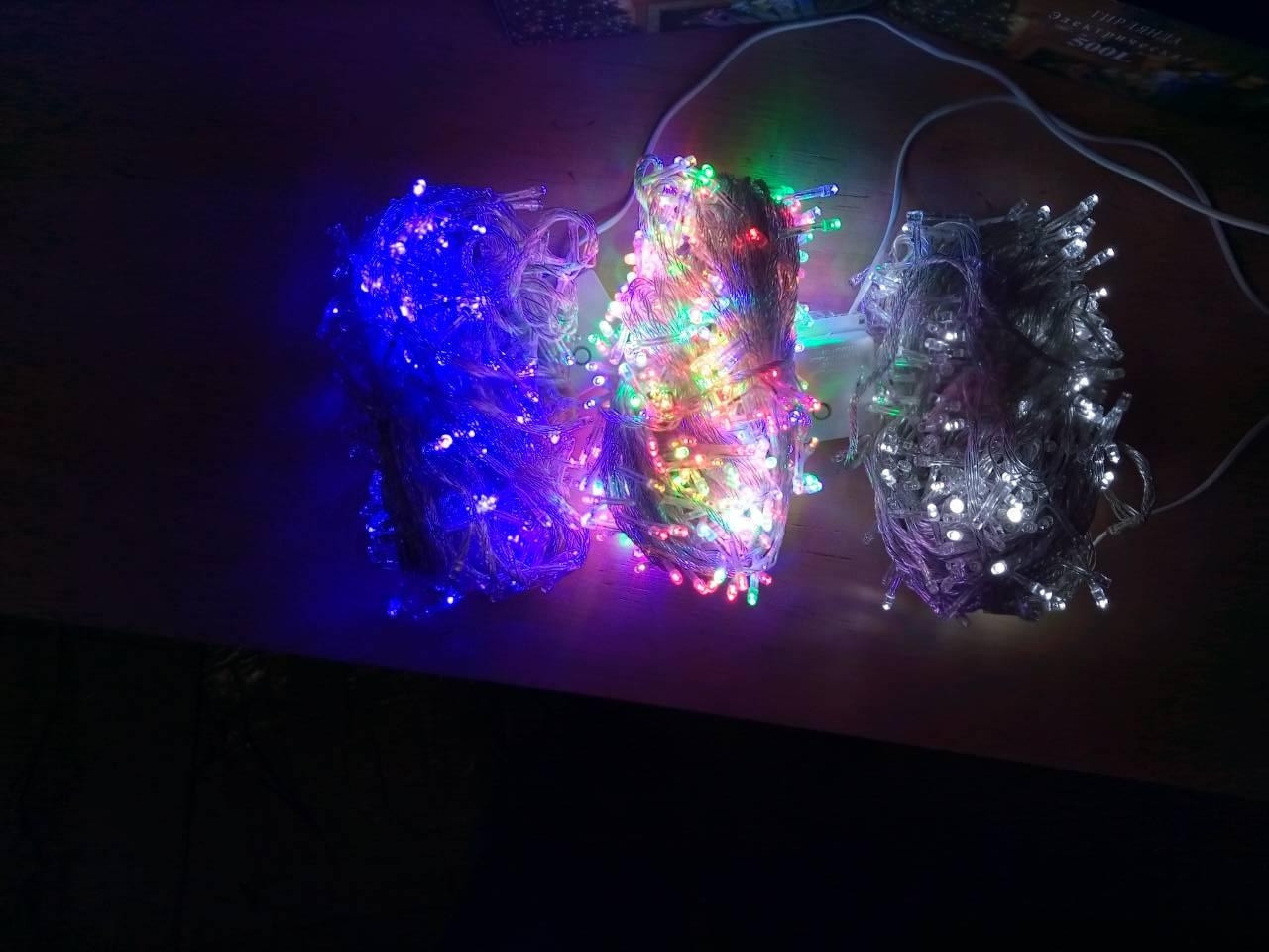 Новорічна світлодіодна гірлянда 300LED 18м мультиколор