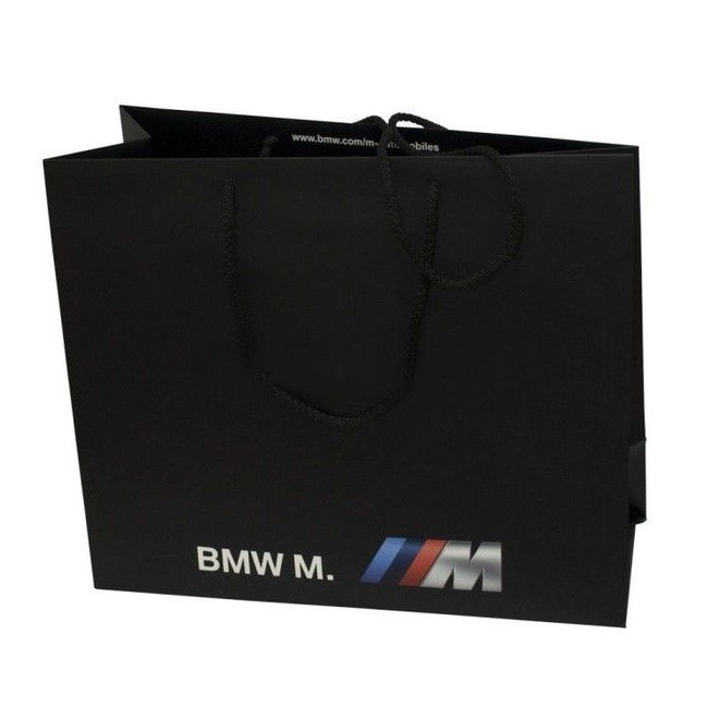 Паперовий подарунковий пакет BMW M Paper Bag, М-size, артикул 81852208348