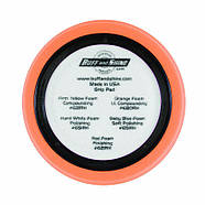 Оранжевый полировальный круг сота евро поролон с центровочным кольцом 1 шаг Диаметр 150/180 мм, фото 3