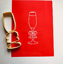 3D-формочки-вирубки для пряників "Весільні келих"