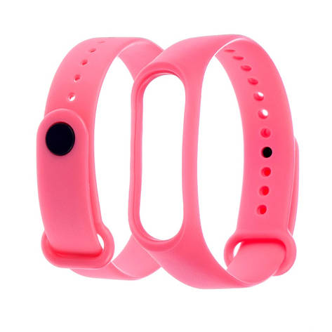 Ремешок силиконовый для Xiaomi Mi Band 3/ 4 розовый, фото 2