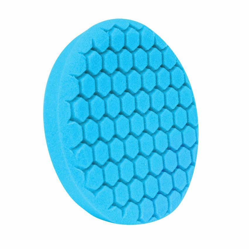 Синій полірувальний круг сота євро поролон з центрувальним кільцем 1 крок Діаметр 150/180 мм
