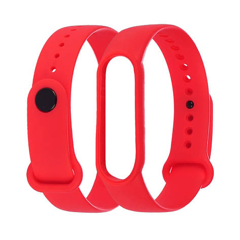 Ремешок силиконовый для Xiaomi Mi Band 5 красный, фото 2
