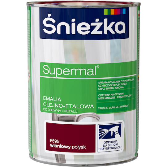Емаль олійно фталева Снєжка Supermal ВИШНЕВА 0,8л F595