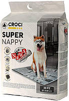 Одноразовые пеленки для собак с газетным принтом 57*84 см Croci Super Nappy 30 шт/уп