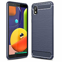 Защитный чехол UniCase Carbon для Samsung Galaxy A01 Core (A013) - Blue