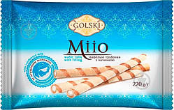 Вафельні трубочки Miio Згущене молоко ТМ Golski 180г