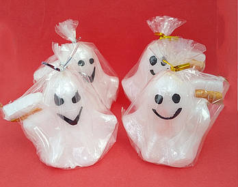 Гелловін декоративна свічка Привид розмір 6*7 см