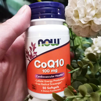 Коензим Now CoQ10 100 mg 50 гел капс, фото 2