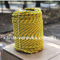 8 мм. 50 м. Мотузка плетена поліпропіленова