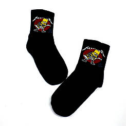Шкарпетки з малюнком рок групи " Metallica"