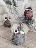 Інтер'єрна підвіска Сова, ручна робота, вис.9 см, фото 2