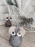 Інтер'єрна підвіска Сова, ручна робота, вис.9 см, фото 5