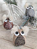 Інтер'єрна підвіска Сова, ручна робота, вис.9 см, фото 6