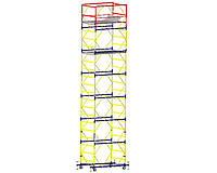 Сталеві вишки-тури VIRASTAR Вишка-туру VIRASTAR «ОПТИМА» 6+1, настил 1,2х2,0 м