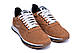 Чоловічі шкіряні літні кросівки, перфорація Reebok, Рібок Classic Brown, коричневі туфлі, кеди, літнє взуття, фото 5