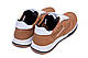 Чоловічі шкіряні літні кросівки, перфорація Reebok, Рібок Classic Brown, коричневі туфлі, кеди, літнє взуття, фото 7