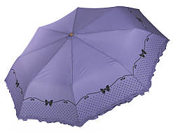 Бузкова парасолька з рюшами Три Слона ( повний автомат ) арт. L3818-5