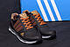 Чоловічі шкіряні кросівки Adidas (Адідас) Tech Flex Brown, чоловічі спортивні туфлі коричневі, кеди, фото 3