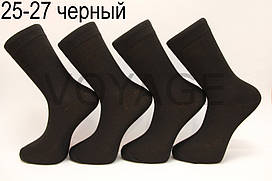 Чоловічі шкарпетки високі стрейчеві житомирські стиль КЛ 25-27 чорний