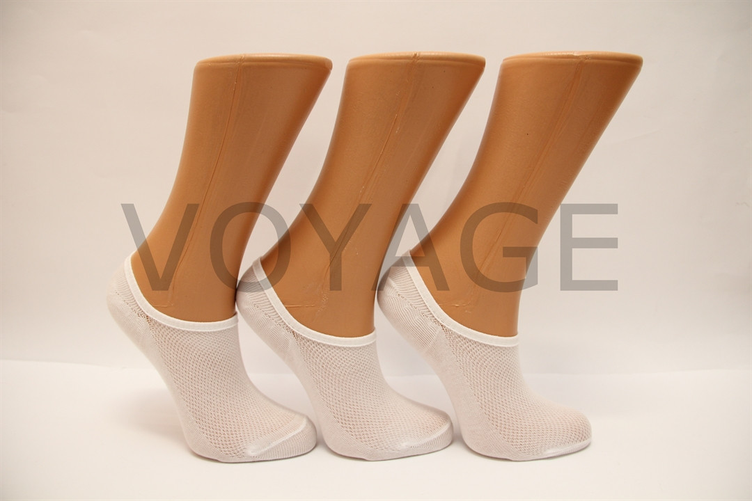 Сліди жіночі з бавовни в сіточку Маржинал 36-40 білий